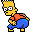 Rollover Bart mooning 1